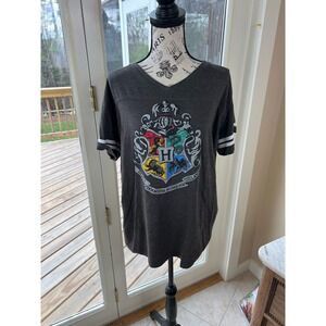 Universal Studios Wizarding world Harry Potter Hogwarts Houses V-neck t-shirt